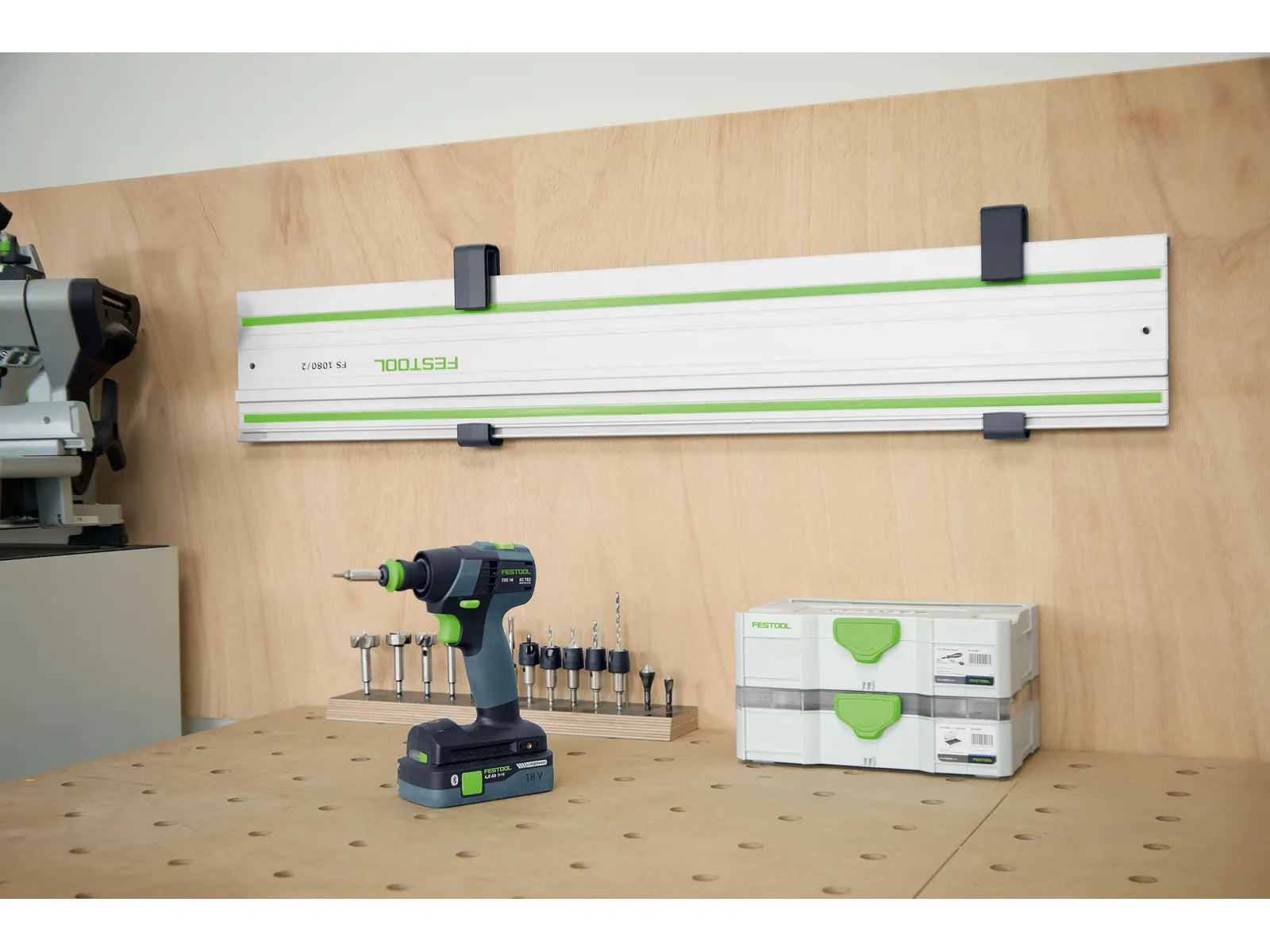 Festool Wall Mount Hangers for Guide Rail Track Storage, HA-FS/2, 2-Pack (578938)