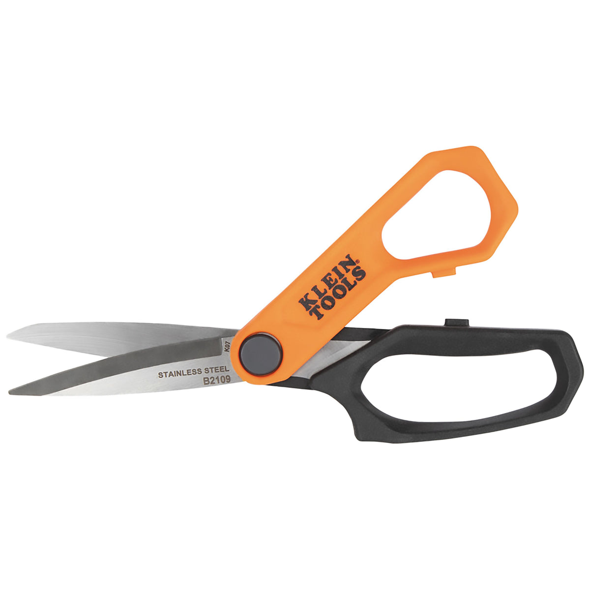 Klein Stainless Steel Utility Shears B2109 alternate angle