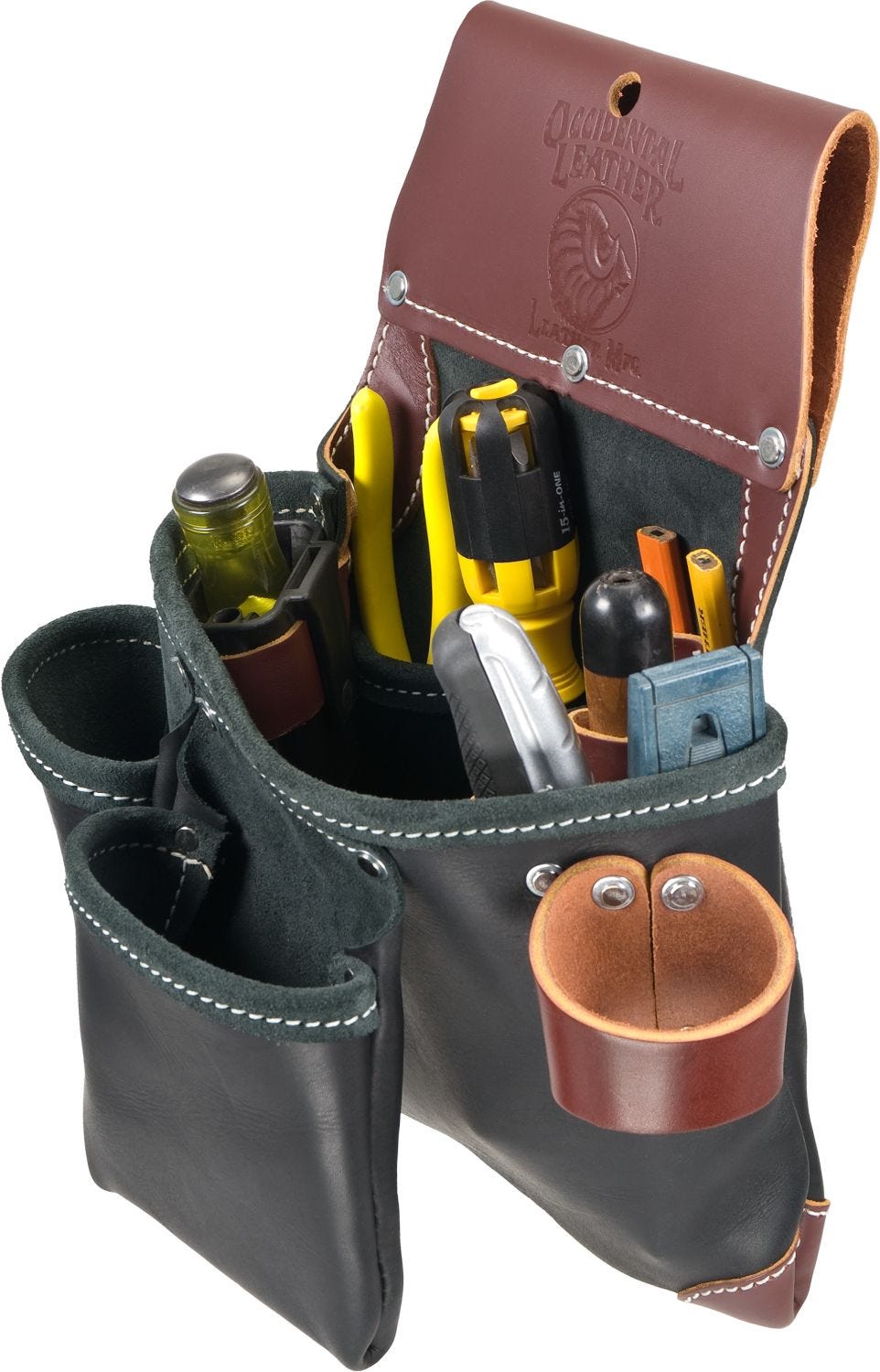 Occidental Leather B5612 Green Building Tool Bag, Black