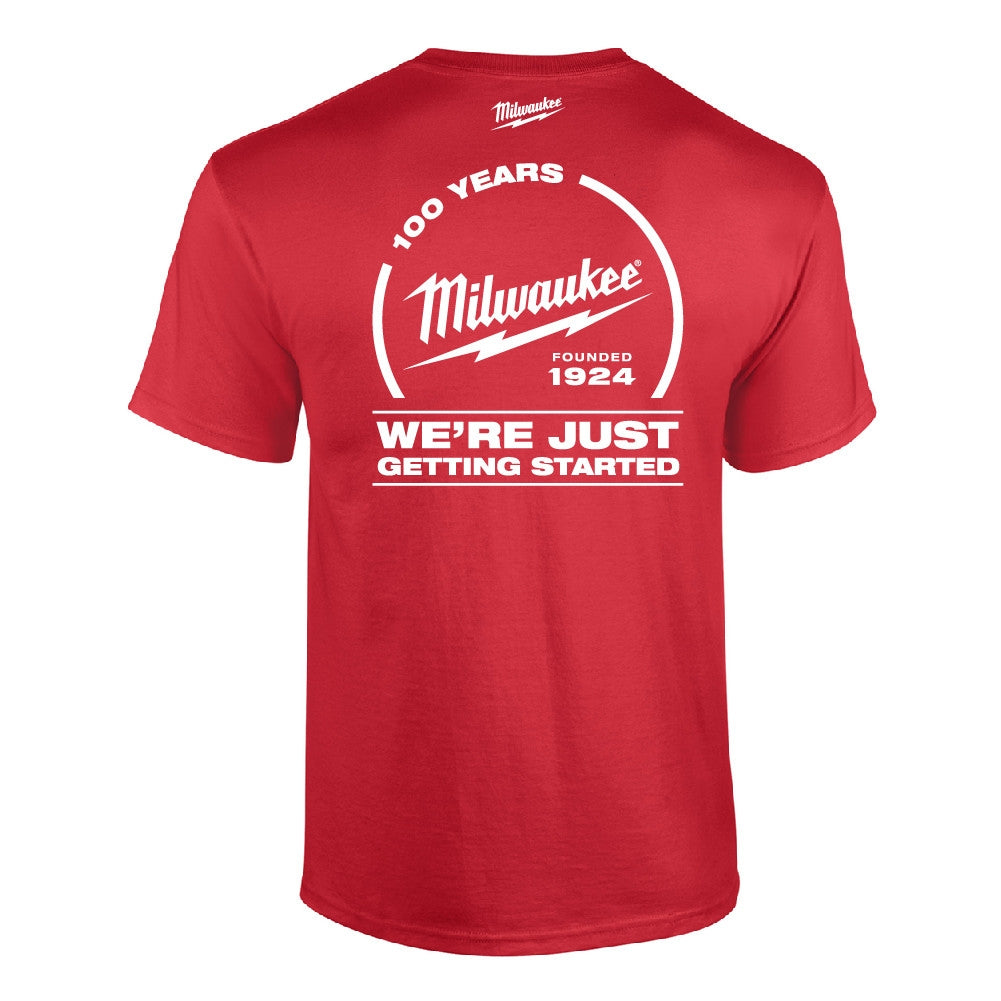 Milwaukee 100 Years - Just Getting Started T-Shirt, X-Large