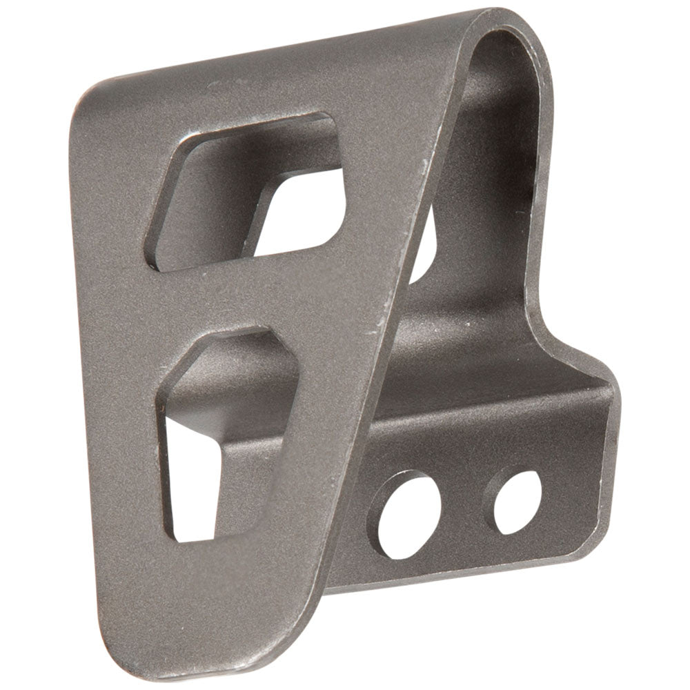 Klein metal belt clip, left side view
