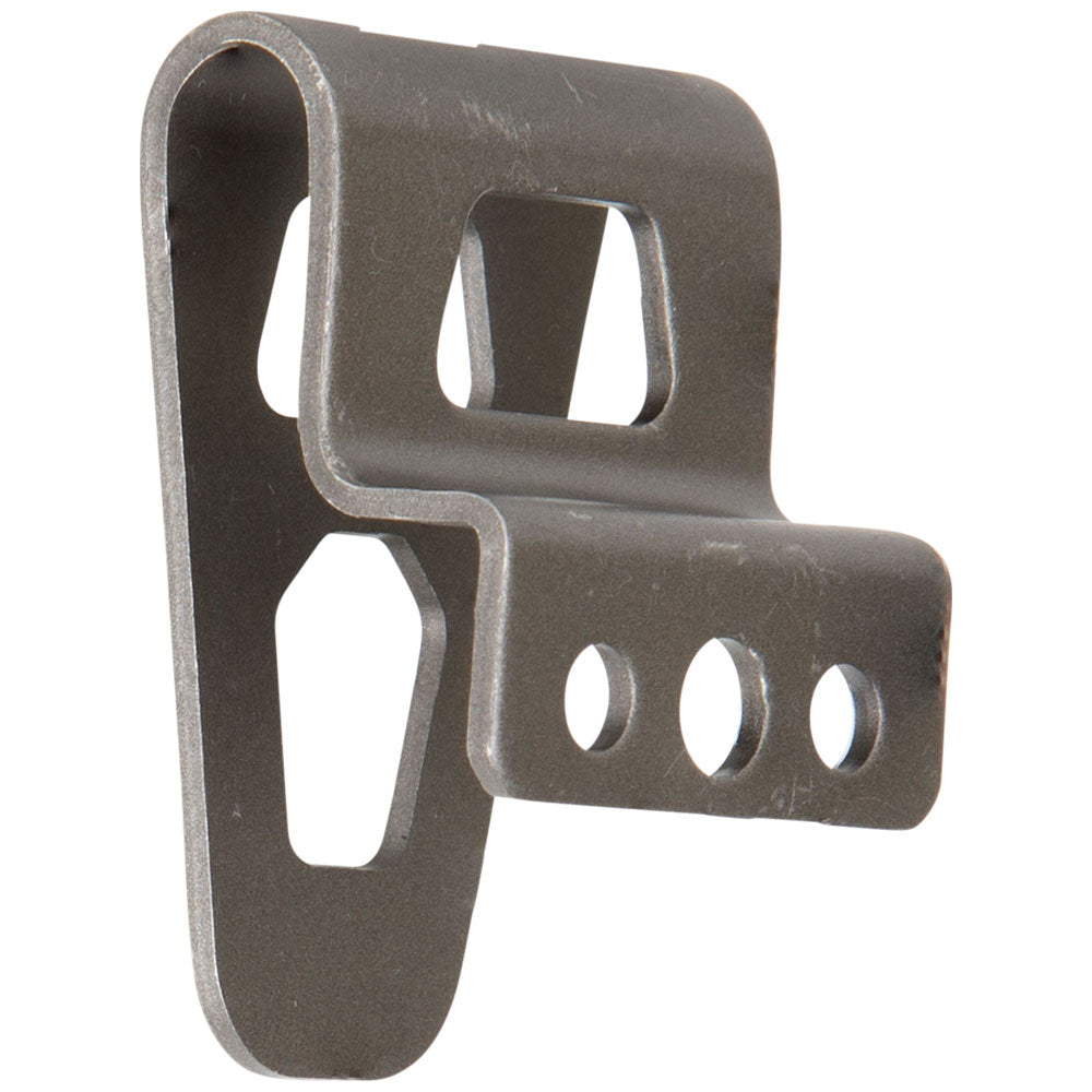 Klein metal belt clip, right angled view