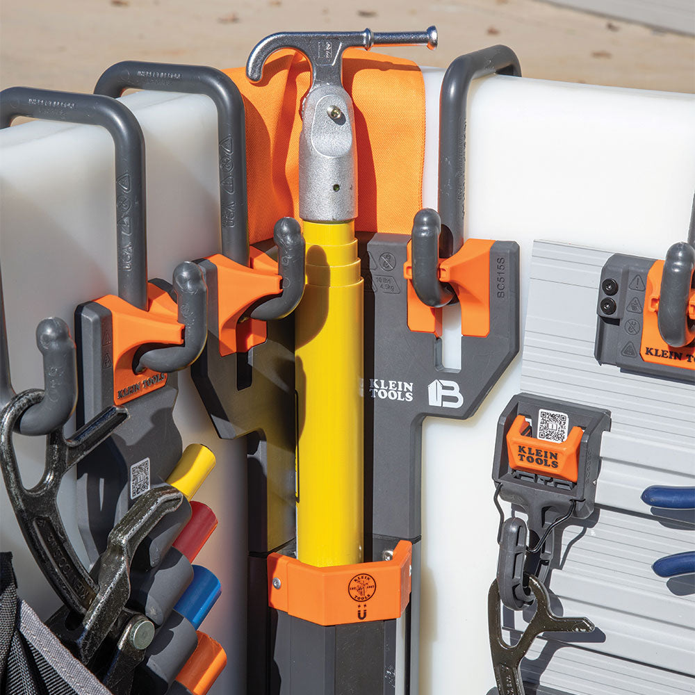 Klein Hot Stick Holder mounted on a bucket corner