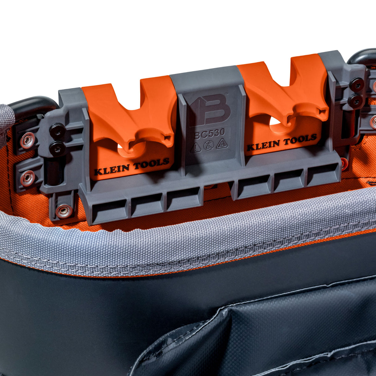 Klein Tools BC530S deep oval bucket high-visibility orange interior liner