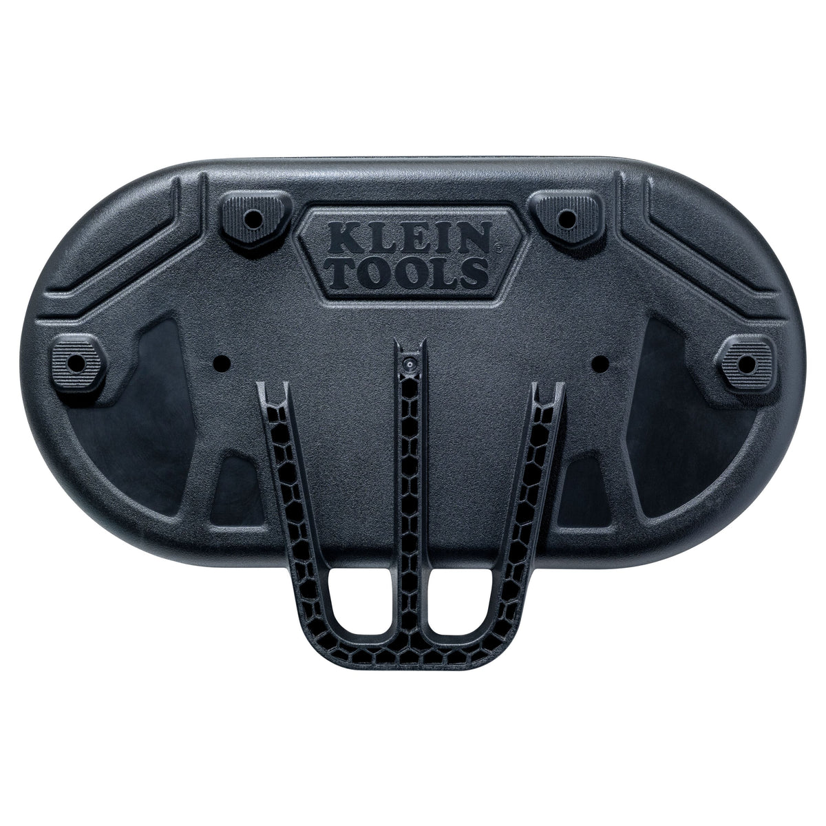 Klein Tools BC530S deep oval bucket hung across an aerial bucket rim