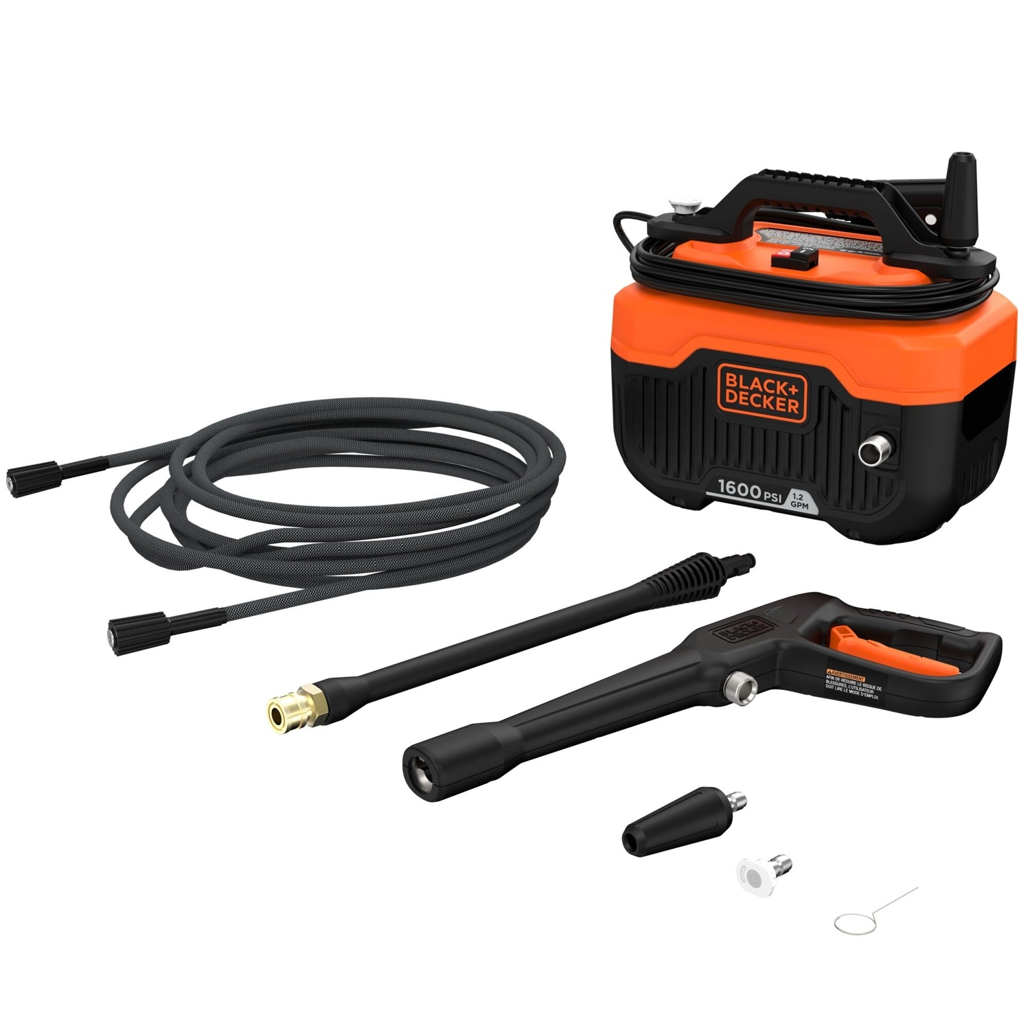 Black & Decker BEPW1600 1600 PSI 1.2 GPM Cold Water Electric Pressure Washer