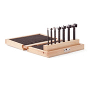 Bora BFB-009867 7-Piece Tempest Forstner Bit Set w/ Wood Box, 1/4" to 1"