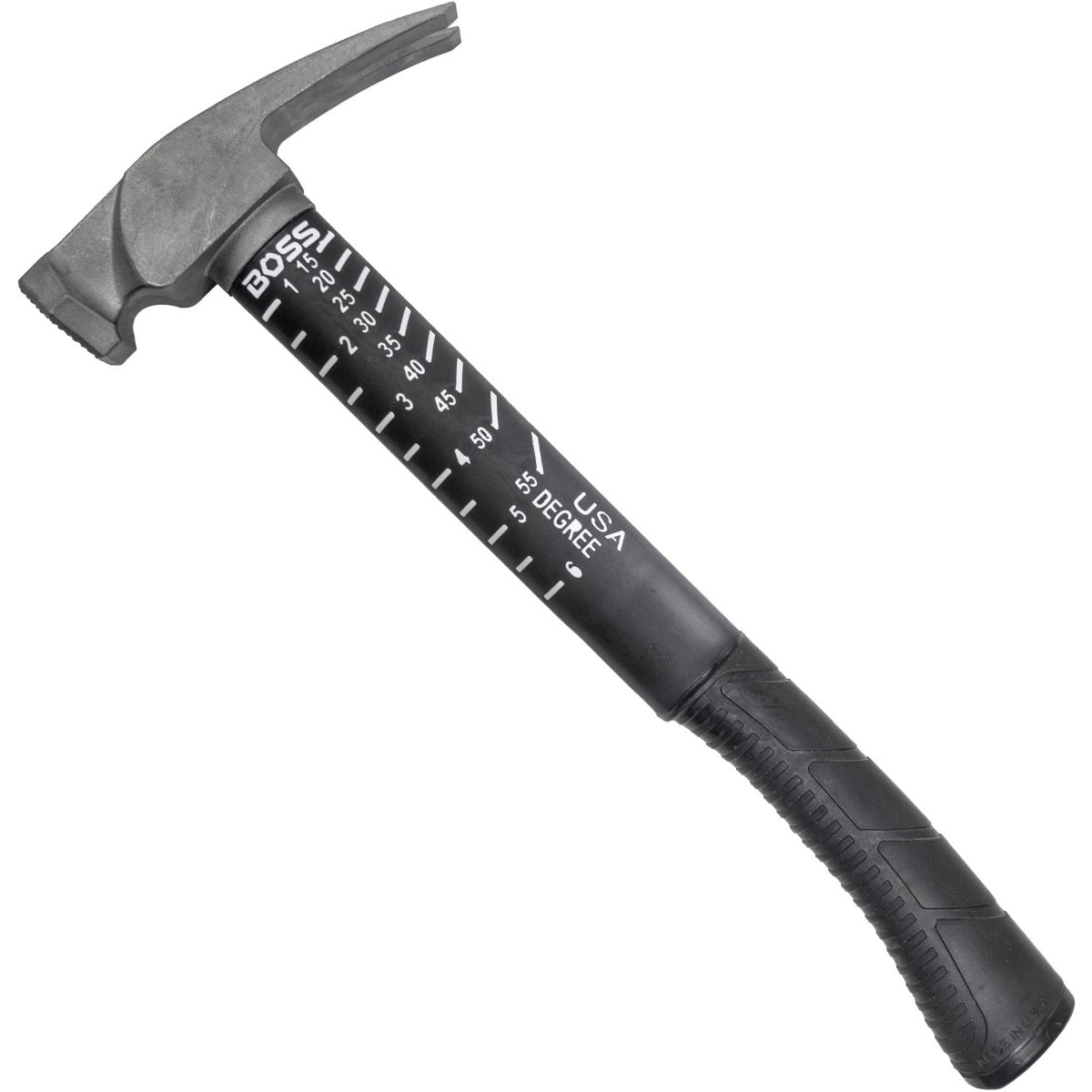 Boss Hammers BH14TIPFS 14 oz Titanium Hybrid Smooth Face Hammer with Fiberglass Handle
