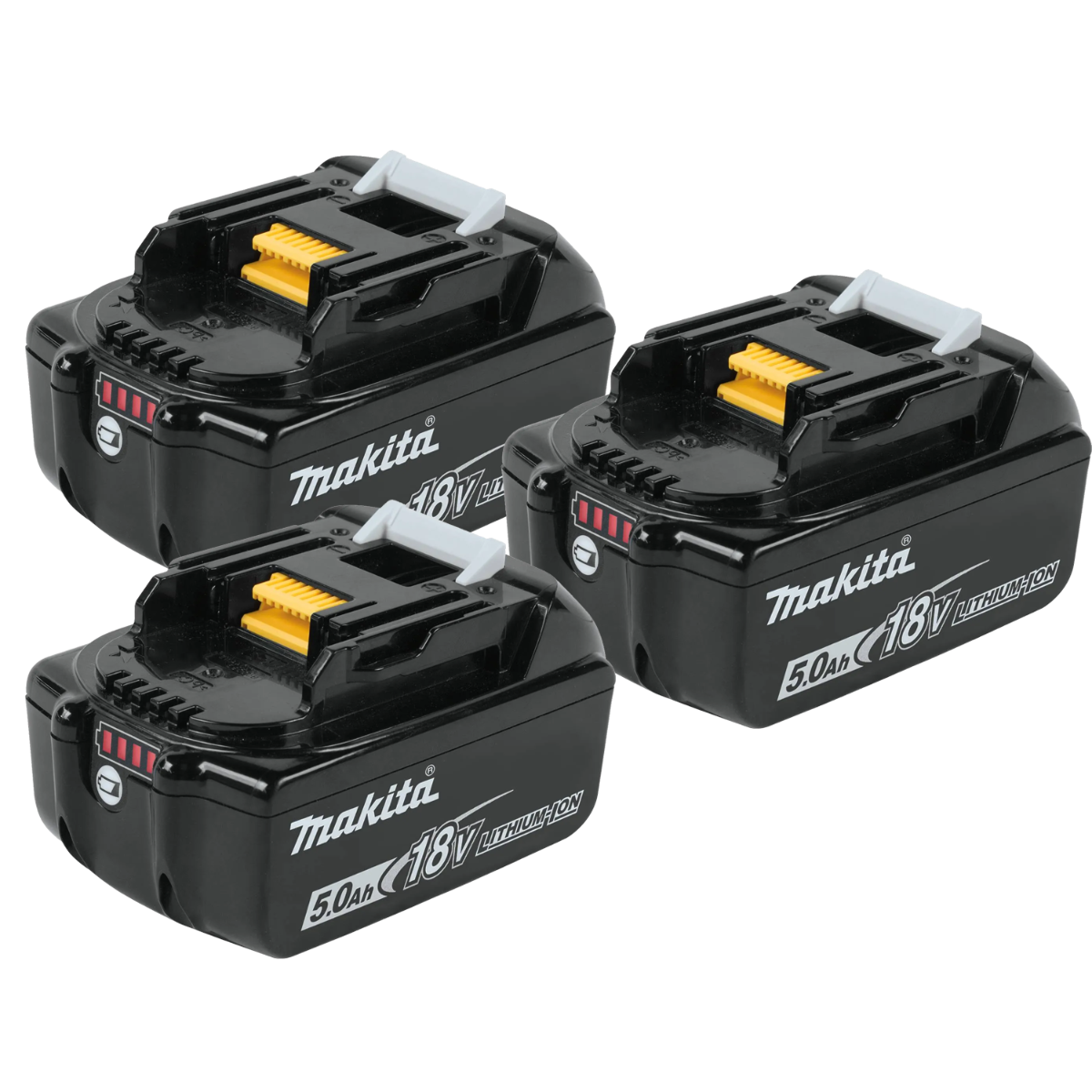 Makita BL1850Bx3 18V LXT Lithium-Ion 5.0Ah Battery, 3-Pack