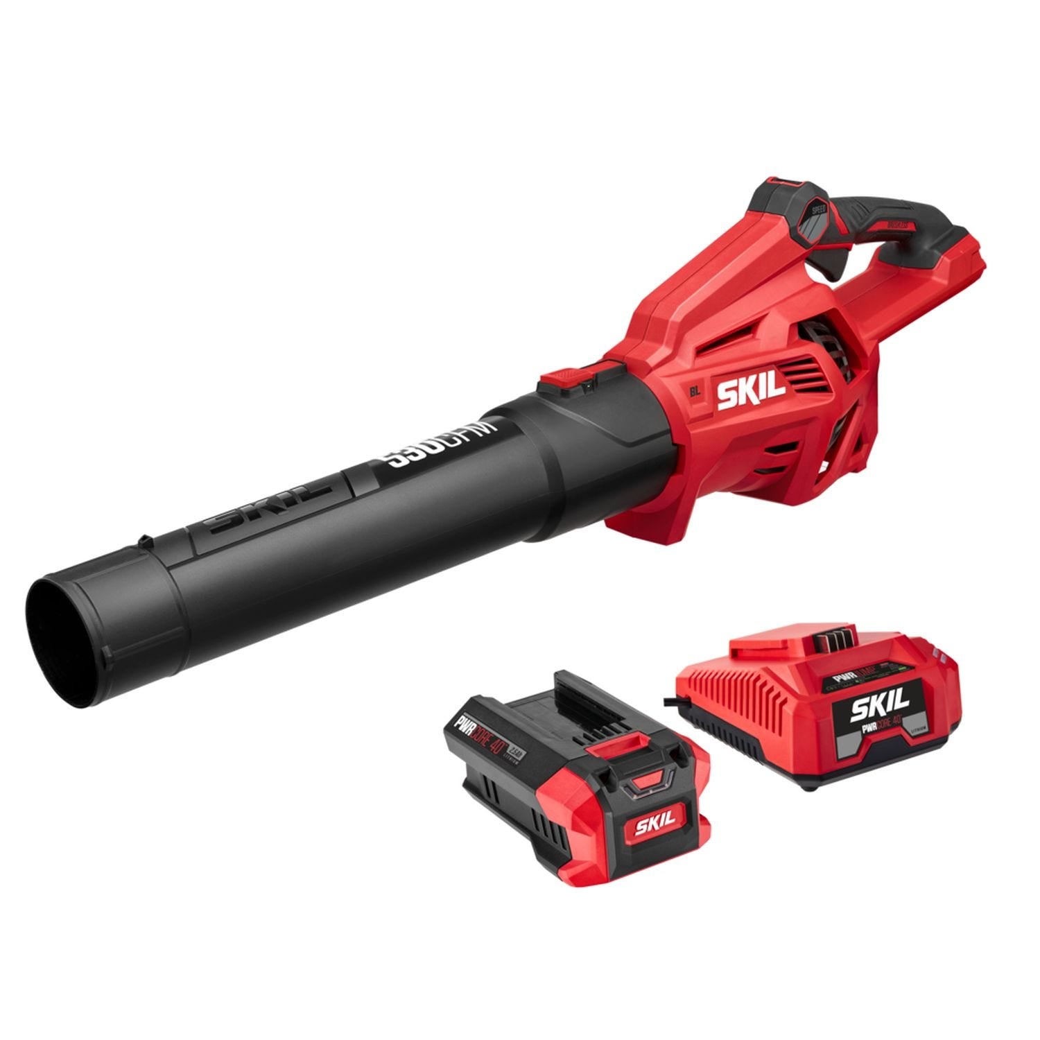 SKIL BL4713C-11 PWR CORE 40 Brushless 40V 530 CFM Leaf Blower Kit