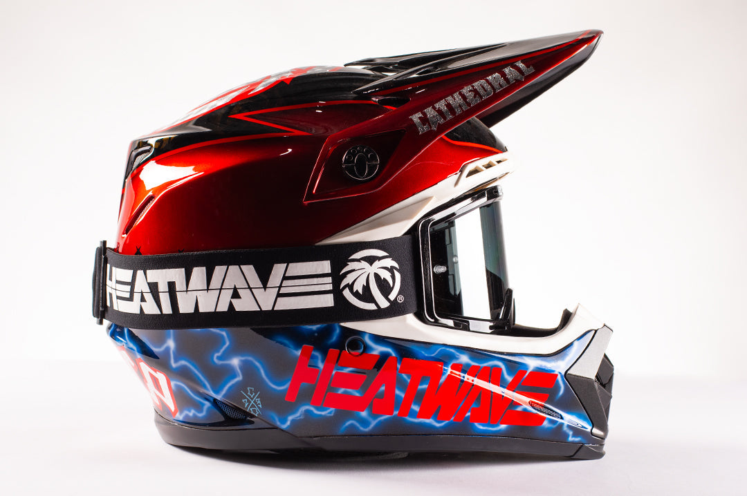 Heat Wave Billboard Icon BLACK MXG-250 Moto Goggle