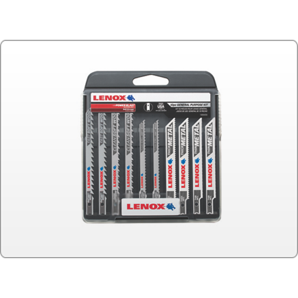 Lenox 1994458 10-Piece T-shank Jigsaw Kit with Hard Case