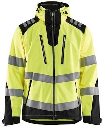 Blaklader 47882513 Hi-Vis Softshell Jacket, High-Visibility Yellow / Black