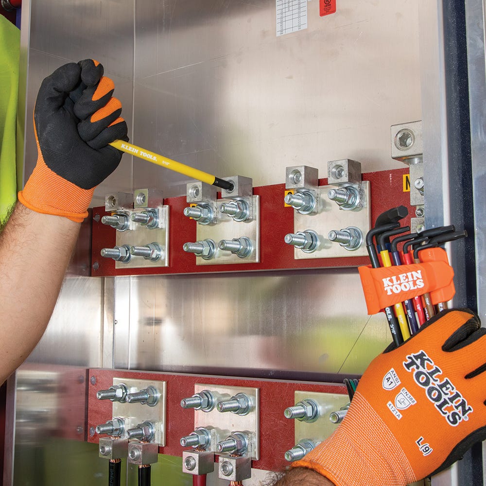 Klein Tools BLS18 18-Piece Color Coded Hex Key Set, SAE/Metric