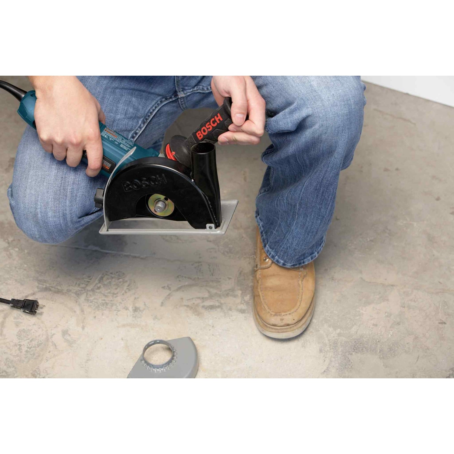 Bosch 18DC-5E 4-1/2" to 5" Small Angle Grinder Dust Collection Attachment