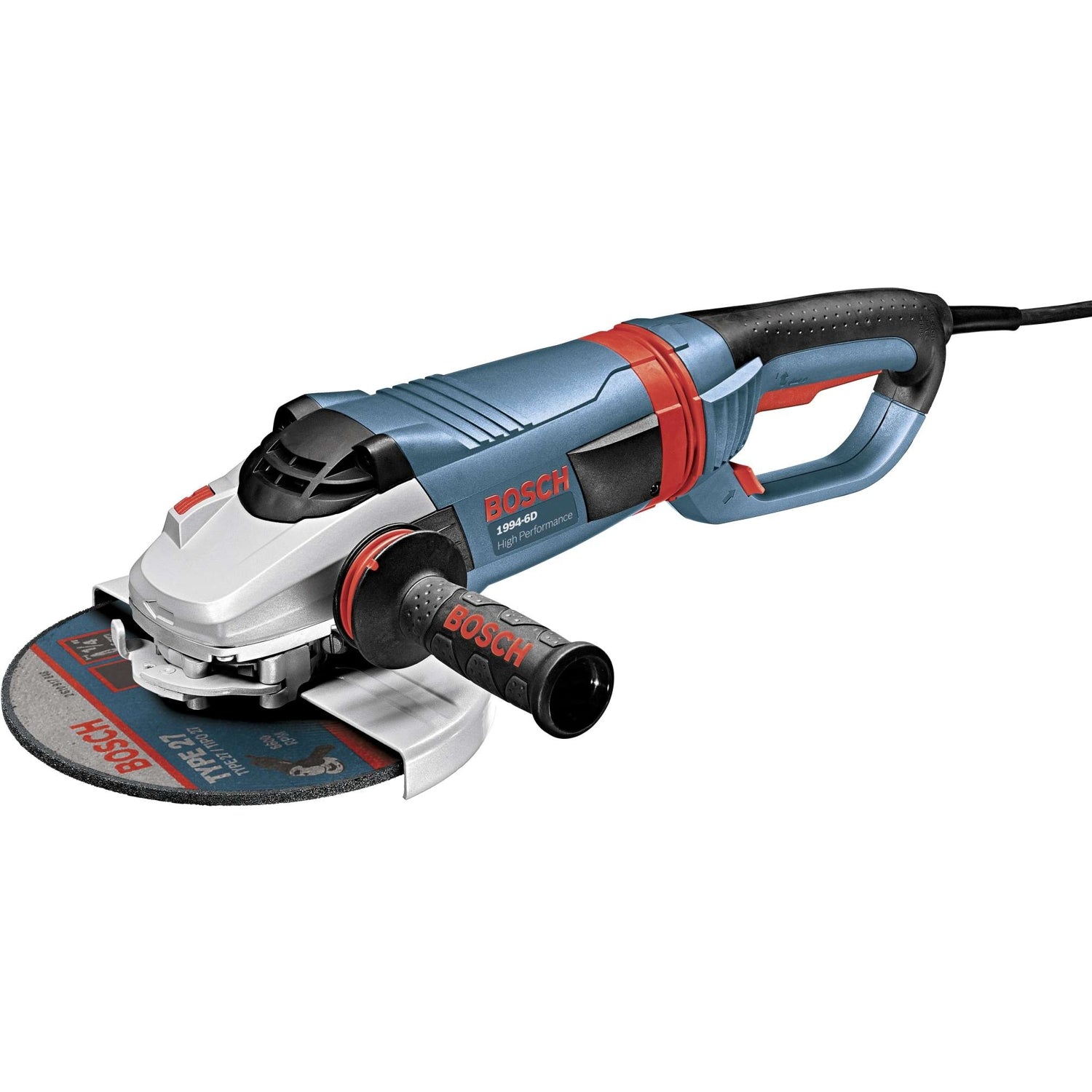 Bosch 1994-6D 9" 15 A High Performance Large Angle Grinder with No Lock-On Switch