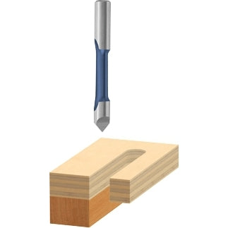 Bosch 85146 1/4 In. x 3/4 In. High Speed Steel 1-Flute Pilot Panel Straight Router Bit