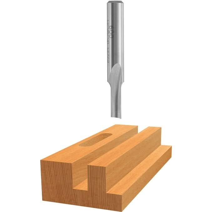 Bosch 85152 1/8 In. x 5/8 In. High Speed Steel 1-Flute Straight Router Bit