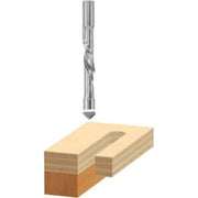 Bosch 85185 1/2 In. x 2-1/8 In. High Speed Steel Pilot Panel Down Spiral Router Bit