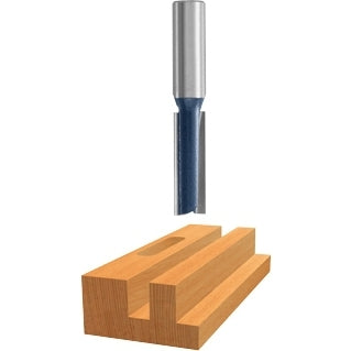 Bosch 85224M 5/16 In. x 1 In. Carbide Tipped 2-Flute Straight Router Bit
