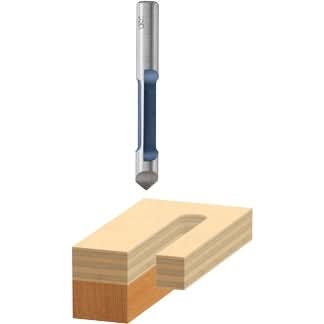 Bosch 85244 1/4 In. x 3/4 In. Carbide Tipped 1-Flute Pilot Panel Strai ...