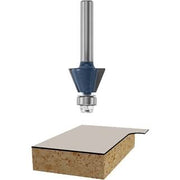 Bosch 85424M 22-Degree x 3/8 In. Carbide Tipped 2-Flute Bevel Trim Router Bit