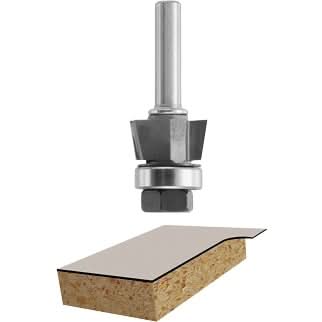 Bosch 85431M 10-Degree x 3/8 In. Carbide Tipped 2-Flute Bevel Trim Assembly Router Bit