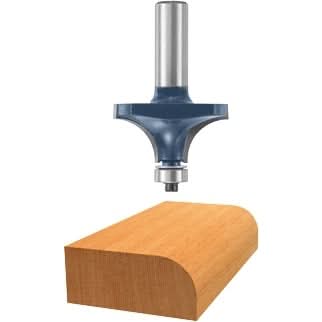 Bosch 85434M 3/4 In. x 1 In. Carbide Tipped Roundover Router Bit