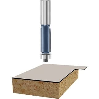 Bosch 85441M 1/2 In. x 1 In. Carbide Tipped 2-Flute Flush Trim Router Bit