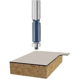 Bosch 85442M 1/2 In. x 2 In. Carbide Tipped 2-Flute Flush Trim Router Bit
