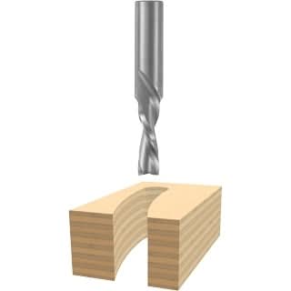 Bosch 85906M 1/2 In. x 1-1/4 In. Solid Carbide 2-Flute Downcut Spiral Router Bit