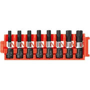 Bosch CCSTV108 8-Piece Impact Tough Torx 1" Insert Bits with Clip for Custom Case System