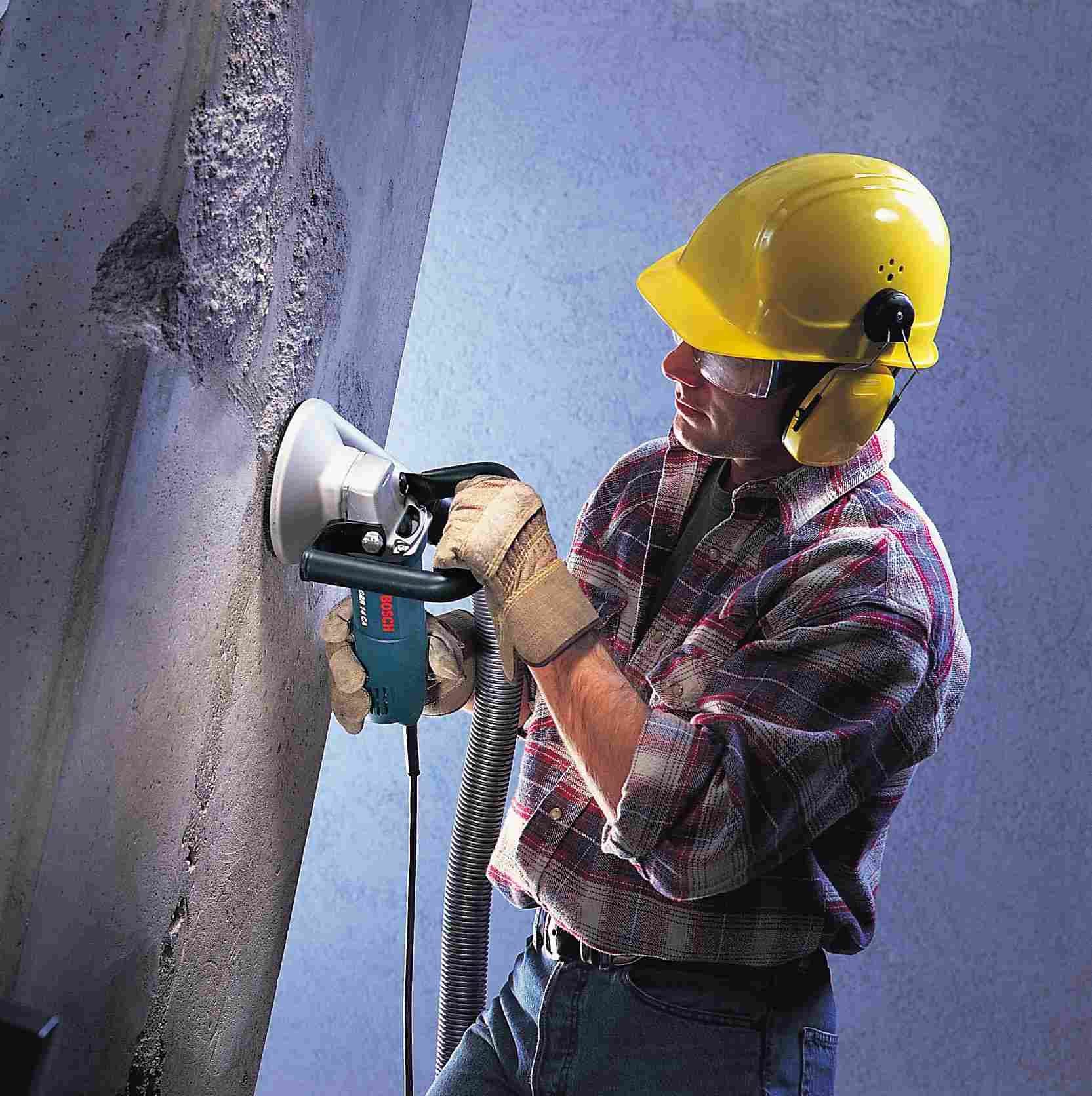 Bosch CSG15 5 In. Concrete Surfacing Grinder with Dedicated Dust-Collection Shroud