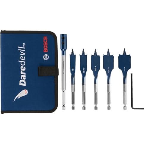 Bosch DSBS5007P 6-Piece Daredevil Stubby Length Spade Bit Set