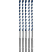 Bosch HCBG0205T 5-Piece 5/32" x 6" BlueGranite Turbo Carbide Hammer Drill Bits