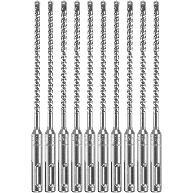 Bosch HCFC2011B10 10-Piece 3/16 In. x 4 In. x 6-1/2 In. SDS-plus Bulldog Xtreme Carbide Rotary Hammer Drill Bits