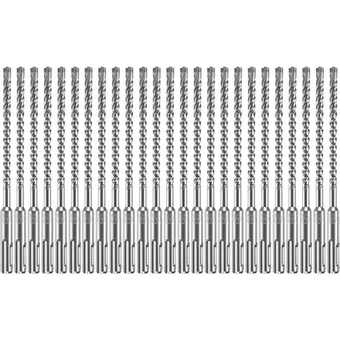 Bosch HCFC2041B25 25-Piece 1/4 In. x 4 In. x 6 In. SDS-plus Bulldog Xtreme Carbide Rotary Hammer Drill Bits