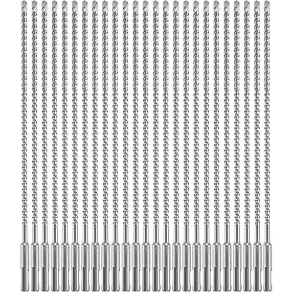 Bosch HCFC2044B25 25-Piece 1/4 In. x 10 In. x 12 In. SDS-plus Bulldog Xtreme Carbide Rotary Hammer Drill Bits