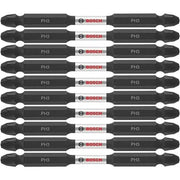 Bosch ITDEPH335B 10-Piece Impact Tough 3.5 In. Phillips #3 Double-Ended Bits
