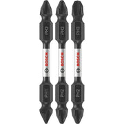 Bosch ITDEPHV2503 3-Piece Impact Tough 2.5 In. Phillips Double-Ended Bit Set