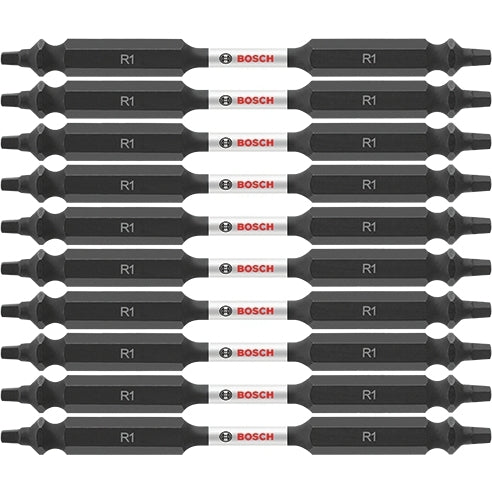 Bosch ITDESQ135B 10-Piece Impact Tough 3.5 In. Square #1 Double-Ended Bits