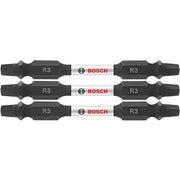 Bosch ITDESQ32503 3-Piece Impact Tough 2.5 In. Square #3 Double-Ended Bits