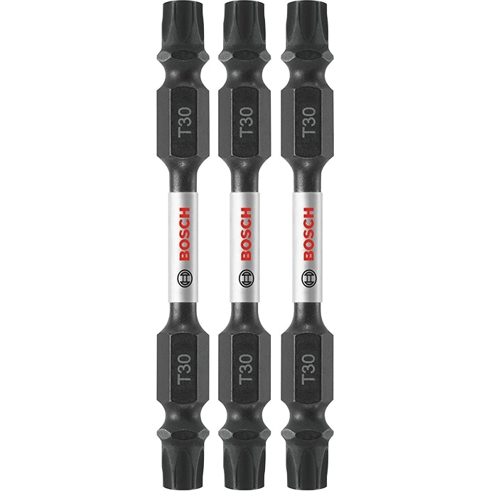 Bosch ITDET302503 3-Piece Impact Tough 2.5 In. Torx #30 Double-Ended Bits