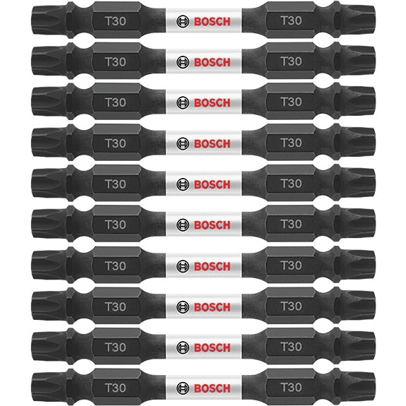 Bosch ITDET3025B 10-Piece Impact Tough 2.5 In. Torx #30 Double-Ended Bits