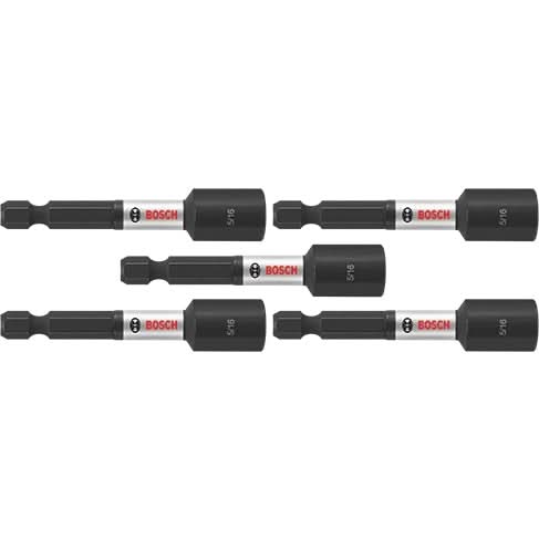 Bosch ITNS5162B 5-Piece Impact Tough 2-9/16 In. x 5/16 In. Nutsetter