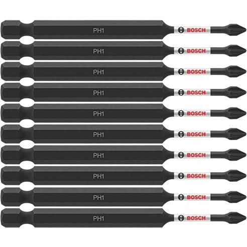 Bosch ITPH135B 10-Piece Impact Tough 3.5 In. Phillips #1 Power Bits