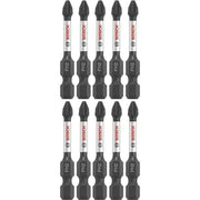 Bosch ITPH22B 10-Piece Impact Tough 2 In. Phillips #2 Power Bits