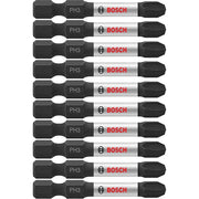 Bosch ITPH32B 10-Piece Impact Tough 2 In. Phillips #3 Power Bits