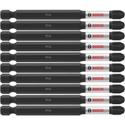 Bosch ITPH335B 10-Piece Impact Tough 3.5 In. Phillips #3 Power Bits