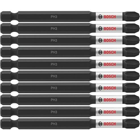Bosch ITPH335B 10-Piece Impact Tough 3.5 In. Phillips #3 Power Bits
